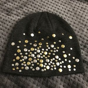 Icing Studded Grey Beanie